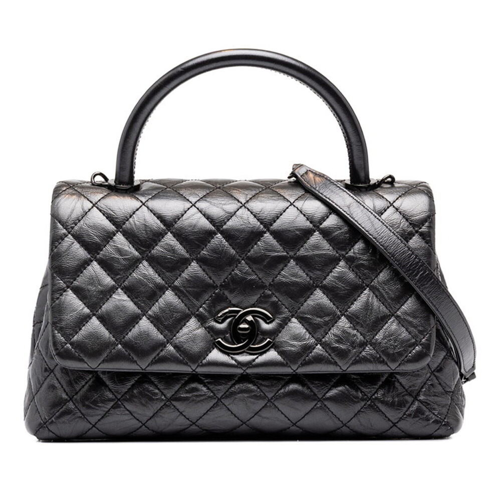 Chanel Coco Handle Mark Matelassé 29 Handbag Chain Shoulder Bag 2WAY A92991 G...